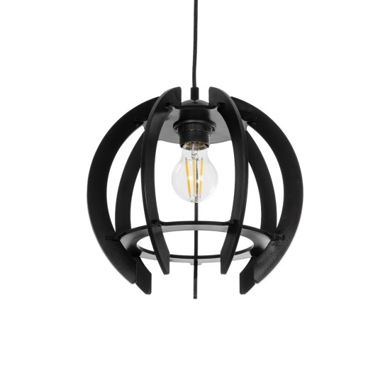 GloboStar® VIVIDUS 202-0028 Μοντέρνο Κρεμαστό Φωτιστικό Ανάρτηση Μονόφωτο 1 x E27 IP20 Μαύρο - Μ30 x Π30 x Υ70cm GloboStar® VIVIDUS 202-0028 Μοντέρνο Κρεμαστό Φωτιστικό Ανάρτηση Μονόφωτο 1 x E27 IP20 Μαύρο - Μ30 x Π30 x Υ70cm