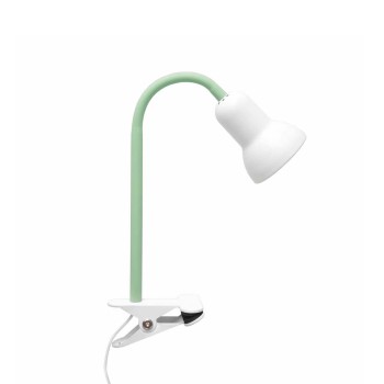 GLOBOSTAR® TAVOLO 204-0153 Παιδικό Επιτραπέζιο Φωτιστικό Πορτατίφ με Ντουί 1 x E14 AC 220-240V IP20 - Πράσινο & Λευκό - Μ11 x Π9 x Υ35cm