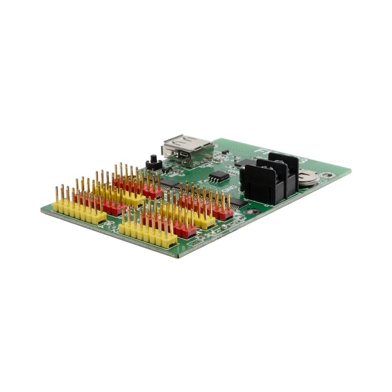 GLOBOSTAR® CARD-FK-8F3 90092 Κάρτα Εικόνας για Πολύχρωμες RGB LED Κυλιόμενες Ψηφιακές Επιγραφές/Οθόνες DC 5V IP20 - 768x64/384x128 Pixels - Μ9.5 x Π6.2 x Υ1.6cm - 2 Χρόνια Εγγύηση