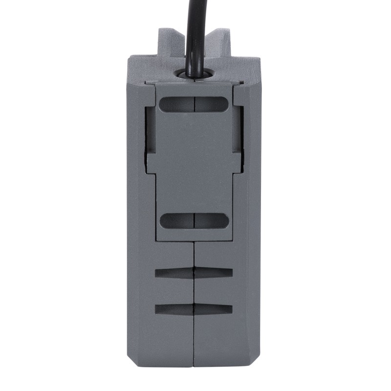 GLOBOSTAR® WINDOW-CORNA 90114 Αρχιτεκτονικό Γωνιακό Φωτιστικό Ανάδειξης Παραθύρων Window Light LED 6W 540lm 3x172° DC 24V Αδιάβροχο IP65 Θερμό Λευκό 2700K Dimmable - Γκρι Ανθρακί - Μ12 x Π4 x Υ12cm - 3 Χρόνια Εγγύηση