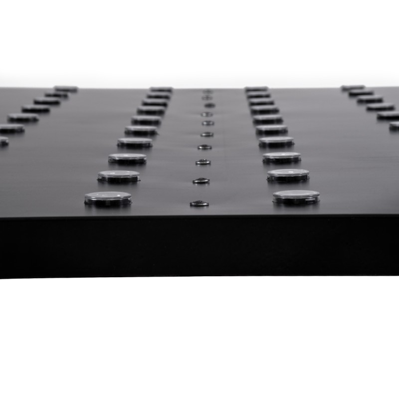 GloboStar® 90117 Digital Pixel Addressable Facade Panel - Ψηφιακό Πάνελ Πρόσοψης Κτιρίων LED SMD 3535 75W/m2 100LED/m2 100PIXEL/m2 SPI/TTL Protocol IC UCS512B 4500lm/m2 120° DC 12V IP67 RGB - Μαύρο Σώμα - Μ100 x Π100 x Υ3cm