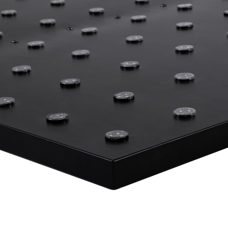 GloboStar® 90117 Digital Pixel Addressable Facade Panel - Ψηφιακό Πάνελ Πρόσοψης Κτιρίων LED SMD 3535 75W/m2 100LED/m2 100PIXEL/m2 SPI/TTL Protocol IC UCS512B 4500lm/m2 120° DC 12V IP67 RGB - Μαύρο Σώμα - Μ100 x Π100 x Υ3cm