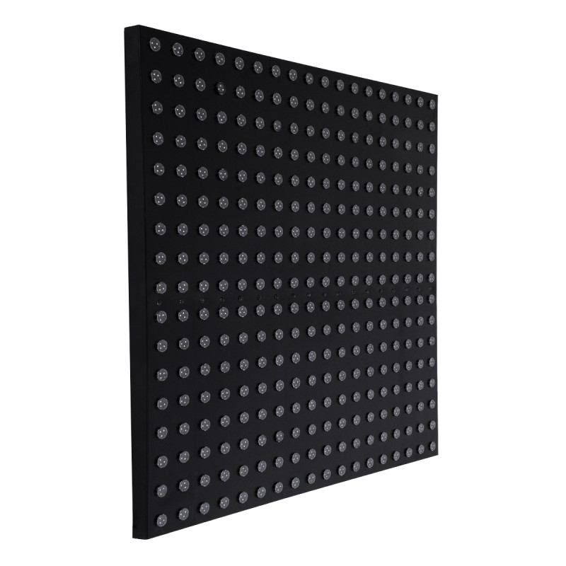 GloboStar® 90118 Digital Pixel Addressable Facade Panel - Ψηφιακό Πάνελ Πρόσοψης Κτιρίων LED SMD 3535 225W/m2 300LED/m2 300PIXEL/m2 SPI/TTL Protocol IC UCS512B 13500lm/m2 120° DC 12V IP67 RGB - Μαύρο Σώμα - Μ100 x Π100 x Υ3cm