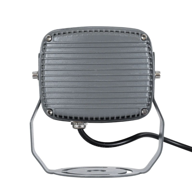 GLOBOSTAR® FLOODXENA 90125 Προβολέας Σποτ Wall Washer LED 12W 1020lm 10° AC 220-240V Αδιάβροχο IP65 Φούξια - Bridgelux SMD Chip - Γκρι Ανθρακί - Μ13.5 x Π11 x Υ15cm - 3 Χρόνια Εγγύηση