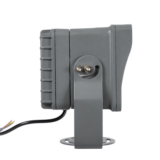 GLOBOSTAR® FLOOD-XENA 90128 Προβολέας Σποτ Wall Washer LED 24W 2640lm 10° AC 220-240V Αδιάβροχο IP65 Θερμό Λευκό 2700K - Γκρι Ανθρακί - Μ18 x Π13.5 x Υ18cm - 3 Χρόνια Εγγύηση