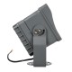 GLOBOSTAR® FLOOD-XENA 90128 Προβολέας Σποτ Wall Washer LED 24W 2640lm 10° AC 220-240V Αδιάβροχο IP65 Θερμό Λευκό 2700K - Γκρι Ανθρακί - Μ18 x Π13.5 x Υ18cm - 3 Χρόνια Εγγύηση