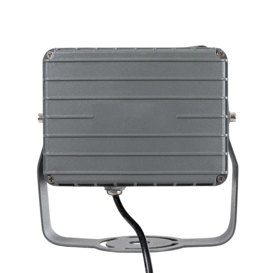 GLOBOSTAR® FLOOD-XENA 90128 Προβολέας Σποτ Wall Washer LED 24W 2640lm 10° AC 220-240V Αδιάβροχο IP65 Θερμό Λευκό 2700K - Γκρι Ανθρακί - Μ18 x Π13.5 x Υ18cm - 3 Χρόνια Εγγύηση