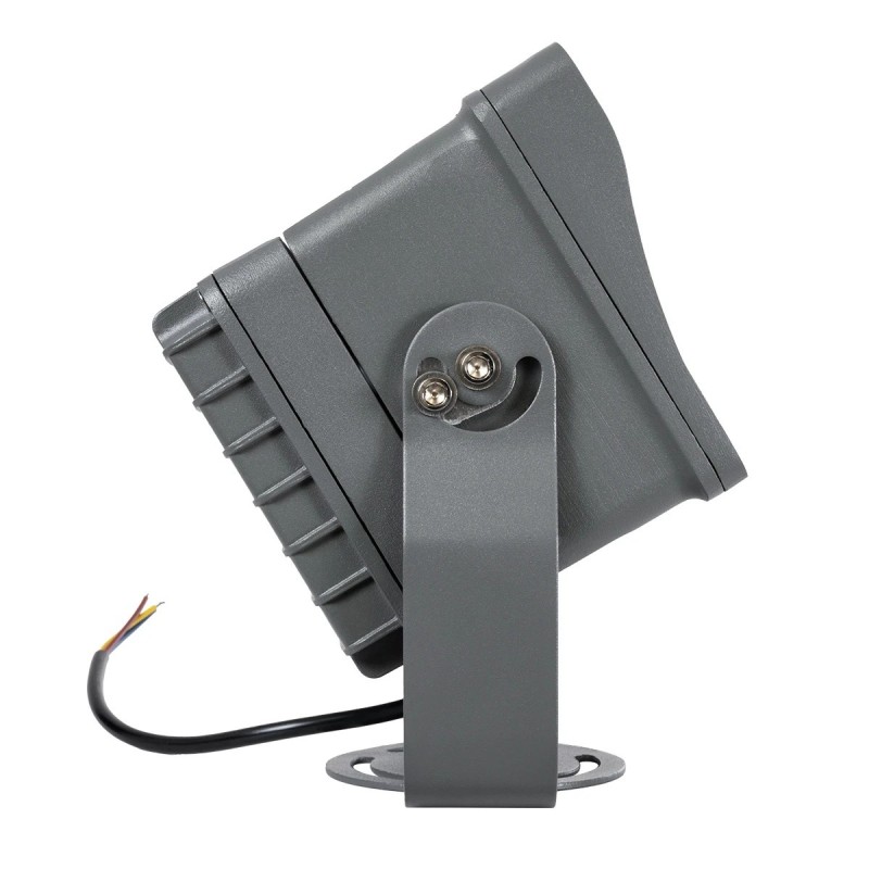 GLOBOSTAR® FLOODXENA 90130 Προβολέας Σποτ Wall Washer LED 24W 2880lm 10° AC 220-240V Αδιάβροχο IP65 Ψυχρό Λευκό 6000K - Bridgelux SMD Chip - Γκρι Ανθρακί - Μ18 x Π12 x Υ18cm - 3 Χρόνια Εγγύηση