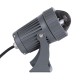 GLOBOSTAR® SPOT-FENIA 90135 Αρχιτεκτονικό Σποτ Φωτισμου LED 10W 1100lm 5° DC 24V Αδιάβροχο IP65 Θερμό Λευκό 2700K Dimmable - Γκρι Ανθρακί - Μ7 x Π7 x Υ12cm - 3 Χρόνια Εγγύηση