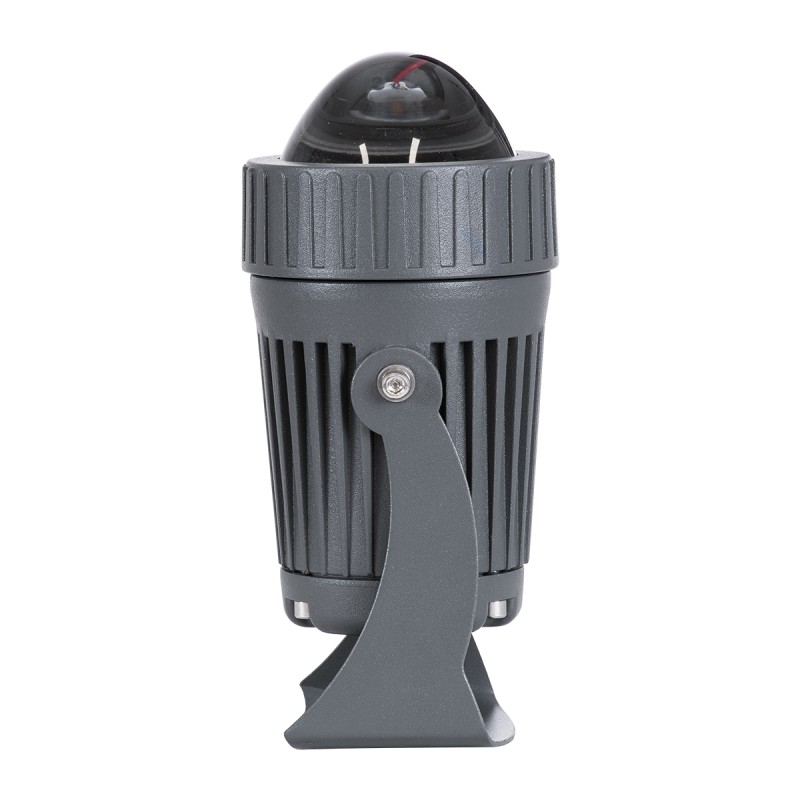 GLOBOSTAR® SPOT-FENIA 90135 Αρχιτεκτονικό Σποτ Φωτισμου LED 10W 1100lm 5° DC 24V Αδιάβροχο IP65 Θερμό Λευκό 2700K Dimmable - Γκρι Ανθρακί - Μ7 x Π7 x Υ12cm - 3 Χρόνια Εγγύηση