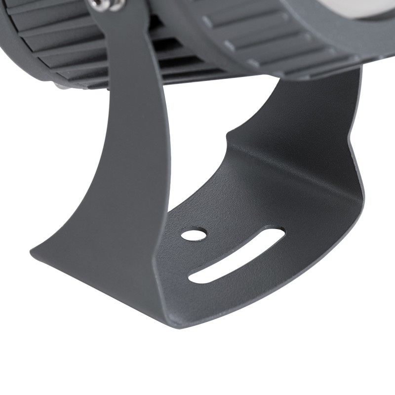 GLOBOSTAR® SPOT-FENIA 90136 Αρχιτεκτονικό Σποτ Φωτισμου LED 10W 850lm 5° DC 24V Αδιάβροχο IP65 Μπλε Dimmable - Γκρι Ανθρακί - Μ7 x Π7 x Υ12cm - 3 Χρόνια Εγγύηση