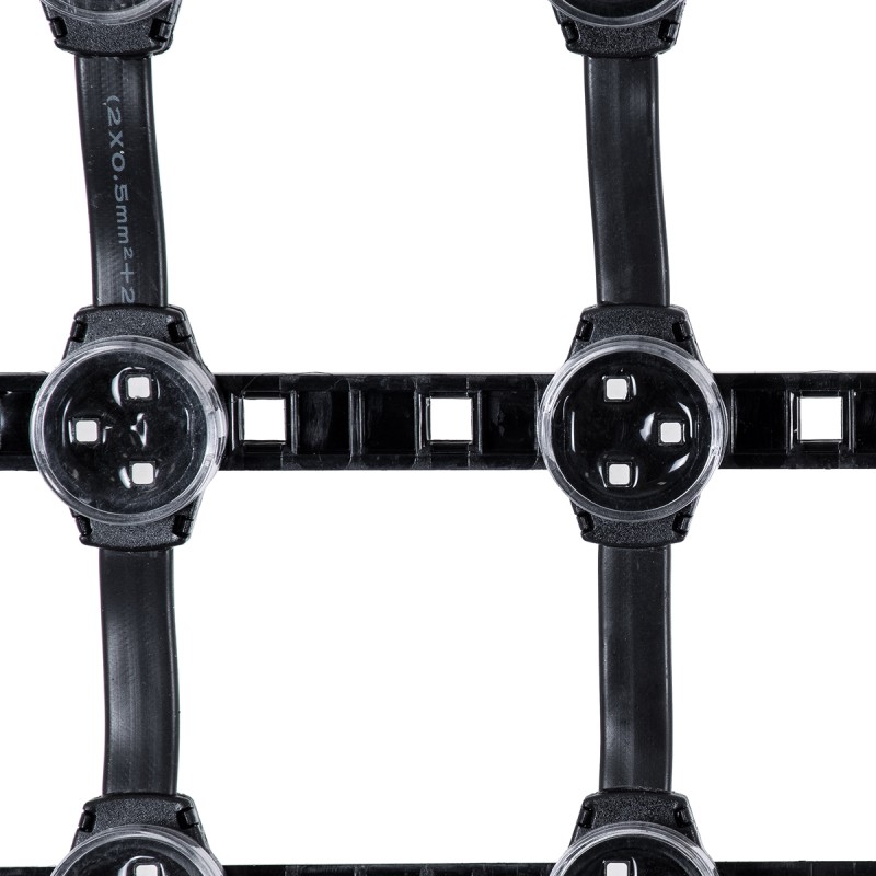 GloboStar® 90142 Digital Pixel Addressable Facade Soft Net Panel - Ψηφιακό Εύκαμπτο Δίχτυ Πάνελ Πρόσοψης Κτιρίων LED SMD 3535 192W/m2 256LED/m2 256PIXEL/m2 SPI/TTL Protocol IC UCS512B 11520lm/m2 120° DC 12V IP67 RGB - Μαύρο Σώμα - Μ100 x Π100 x Υ1.7cm