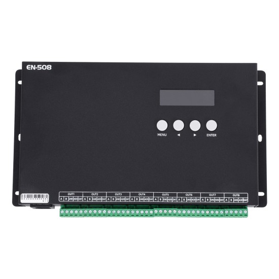GLOBOSTAR® SEEKWAY-EN508 90144 Επαγγελματικός Ψηφιακός Controller SPI/TTL Pixel Online Full Color ARTNET - 3 Χρόνια Εγγύηση GloboStar® 90144 SEEKWAY EN-508 - Professional Channel Controller - Full Colour LED Digital SPI Pixel ONLINE Control System - Κεντρικός & Slave Controller Καναλιών Εξόδου για Ψηφιακά Προϊόντα LED Digital Pixel TTL & DMX512 - Single Colour & RG