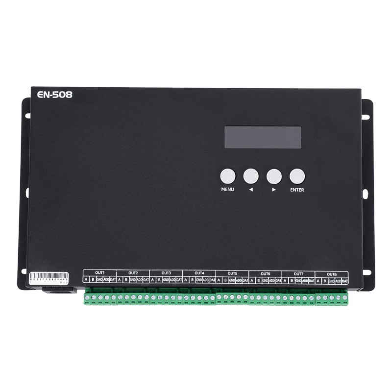 GloboStar® 90144 SEEKWAY EN-508 - Professional Channel Controller - Full Colour LED Digital SPI Pixel ONLINE Control System - Κεντρικός & Slave Controller Καναλιών Εξόδου για Ψηφιακά Προϊόντα LED Digital Pixel TTL & DMX512 - Single Colour & RG