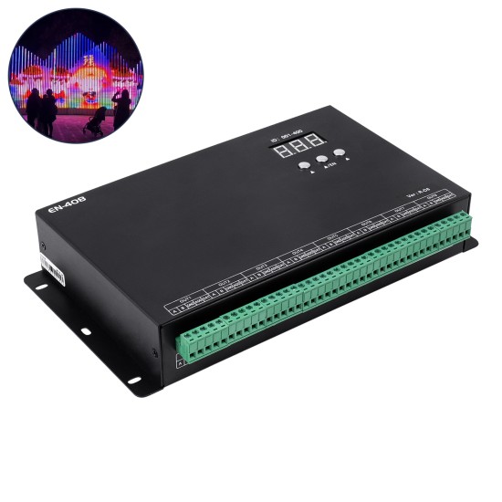 GloboStar® 90146 SEEKWAY EN-408 - Professional Channel Controller - Full Colour LED Digital Control System - Κεντρικός & Slave Controller Καναλιών Εξόδου για Ψηφιακά Προϊόντα LED Digital Pixel TTL & DMX512 - Single Colour & RGB & RGBW - Sy GloboStar® 90146 SEEKWAY EN-408 - Professional Channel Controller - Full Colour LED Digital Control System - Κεντρικός & Slave Controller Καναλιών Εξόδου για Ψηφιακά Προϊόντα LED Digital Pixel TTL & DMX512 - Single Colour & RGB & RGBW - Sy