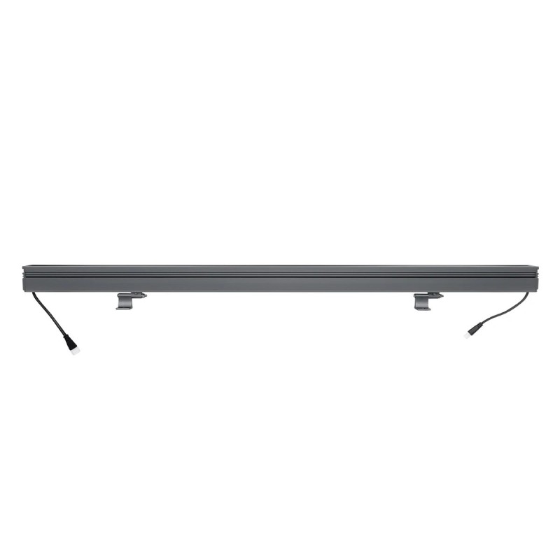 GLOBOSTAR® WASHER-MARGO 90152 Μπάρα Φωτισμού Wall Washer LED 24W 2760lm 30° DC 24V Αδιάβροχο IP65 Φυσικό Λευκό 4500K Dimmable - Γκρι Ανθρακί - Μ100 x Π4 x Υ5cm - 3 Χρόνια Εγγύηση