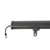 GLOBOSTAR® WASHERMOZA 90168 Μπάρα Φωτισμού Wall Washer LED 72W 6120lm 10-30° DC 24V Αδιάβροχο IP66 Μπλε Dimmable - Bridgelux SMD Chip - Γκρι Ανθρακί - Μ100 x Π7.4 x Υ7cm - 3 Χρόνια Εγγύηση