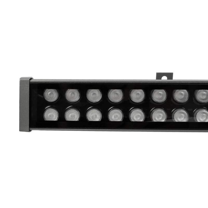 GLOBOSTAR® WASHERMOZA 90168 Μπάρα Φωτισμού Wall Washer LED 72W 6120lm 10-30° DC 24V Αδιάβροχο IP66 Μπλε Dimmable - Bridgelux SMD Chip - Γκρι Ανθρακί - Μ100 x Π7.4 x Υ7cm - 3 Χρόνια Εγγύηση