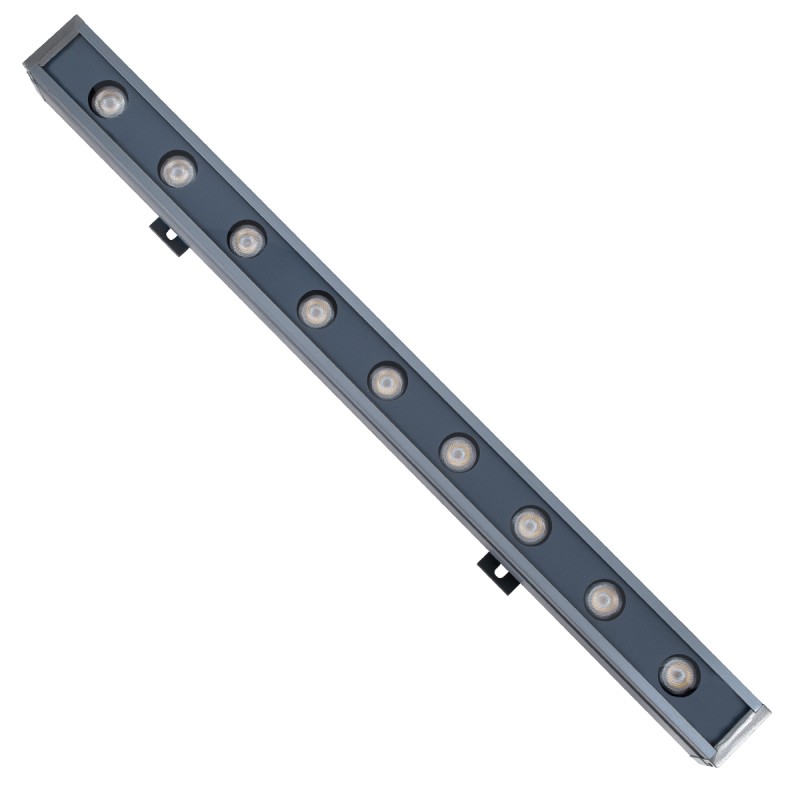 GLOBOSTAR® WASHER-NAIA 90173 Μπάρα Φωτισμού Wall Washer LED 9W 1035lm 30° DC 24V Αδιάβροχο IP65 Φυσικό Λευκό 4500K Dimmable - Γκρι Ανθρακί - Μ50 x Π4 x Υ5cm - 3 Χρόνια Εγγύηση