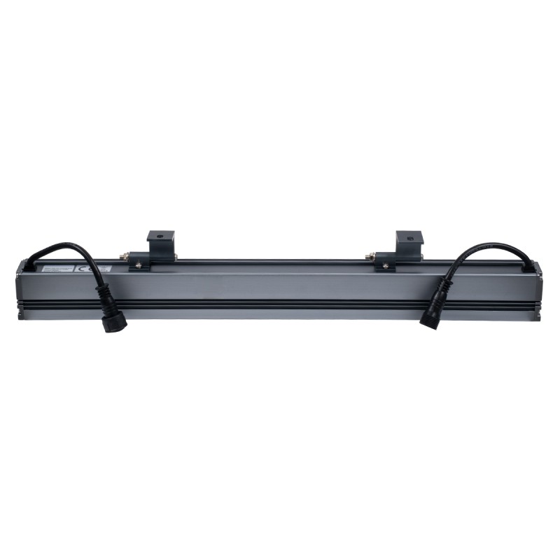 GloboStar® WASHER-NAIA 90177 Μπάρα Φωτισμού Wall Washer LED 18W 1890lm 30° DC 24V Αδιάβροχο IP65 Μ50 x Π4 x Υ5cm Πολύχρωμο RGBW DMX512 - Γκρι Ανθρακί - 3 Years Warranty