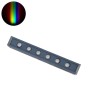 GLOBOSTAR® WASHERVAIA 90184 Μπάρα Φωτισμού Wall Washer LED 6W 510lm 30° DC 24V Αδιάβροχο IP65 Πολύχρωμο RGBW Dimmable DMX512 - Bridgelux SMD Chip - Γκρι Ανθρακί - Μ30 x Π4 x Υ5cm - 3 Χρόνια Εγγύηση