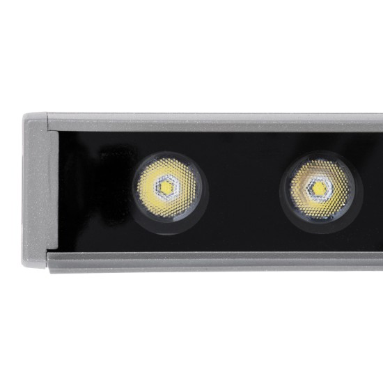 GLOBOSTAR® WASHER-FAIA 90188 Μπάρα Φωτισμού Wall Washer με Αντιθαμβωτική Γρίλια LED 24W 2400lm 15° DC 24V Αδιάβροχο IP65 Ψυχρό Λευκό 6000K Dimmable - Ασημί - Μ100 x Π4 x Υ5.5cm - 3 Χρόνια Εγγύηση GloboStar® WASHER-FAIA 90188 Μπάρα Φωτισμού Wall Washer με Αντιθαμβωτική Γρίλια LED 24W 2400lm 15° DC 24V Αδιάβροχο IP65 L100 x W4 x H5.5cm Ψυχρό Λευκό 6000K - Ασημί - 3 Years Warranty