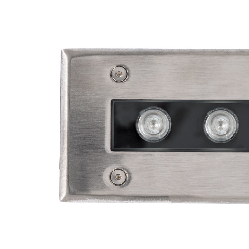 GloboStar® UNDERGROUND-REMVI 90194-R Χωνευτό Φωτιστικό Wall Washer Δαπέδου LED 18W 1440lm 10° DC 24V Αδιάβροχο IP68 L100 x W9 x H7.2cm Κόκκινο - Ανοξείδωτο Ατσάλι - 3 Years Warranty