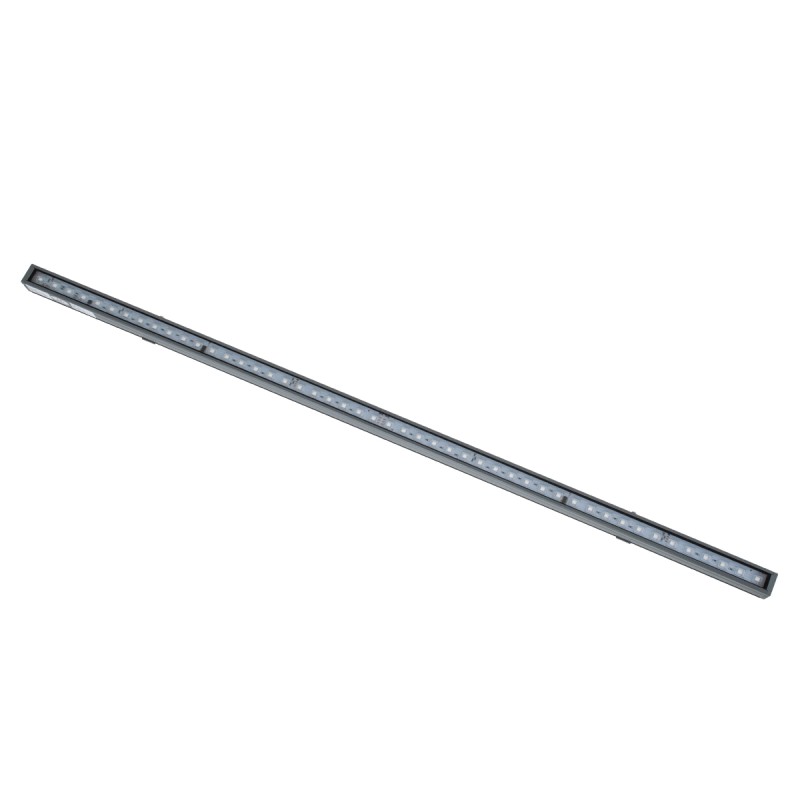 GloboStar® DIGI-BAR 90210 Ψηφιακή Μπάρα Φωτισμού Wall Washer Digital Pixel Facade Tuber Bar LED 12W 720lm 90° DC 24V Αδιάβροχο IP65 L100 x W3.2 x H3cm RGB DMX512 - Ασημί με Διάφανο Κάλυμμα - 3 Years Warranty