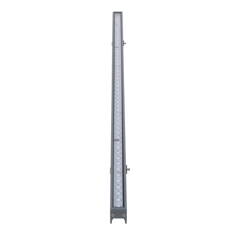 GloboStar® DIGI-BAR 90210 Ψηφιακή Μπάρα Φωτισμού Wall Washer Digital Pixel Facade Tuber Bar LED 12W 720lm 90° DC 24V Αδιάβροχο IP65 L100 x W3.2 x H3cm RGB DMX512 - Ασημί με Διάφανο Κάλυμμα - 3 Years Warranty