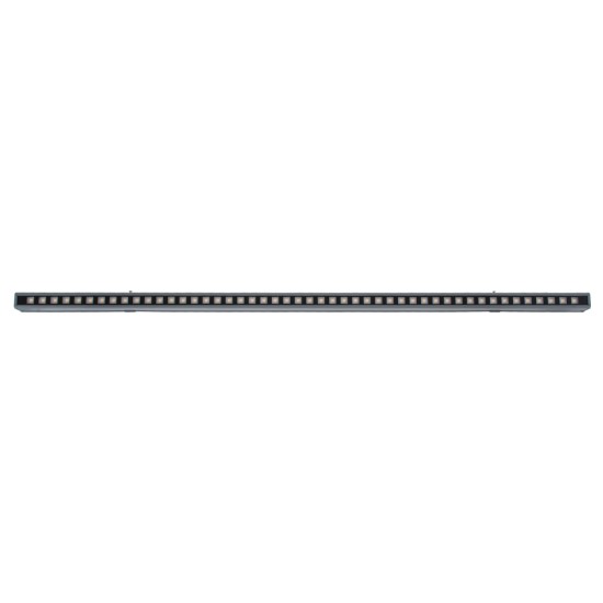 GloboStar® DIGI-BAR 90211 Ψηφιακή Μπάρα Φωτισμού Wall Washer Digital Pixel Facade Tuber Bar LED 12W 840lm 45° DC 24V Αδιάβροχο IP65 L100 x W3.5 x H3.2cm Θερμό Λευκό 2700K DMX512 - Γκρι Ανθρακί με Pixel Lens Φακούς - 3 Years Warranty