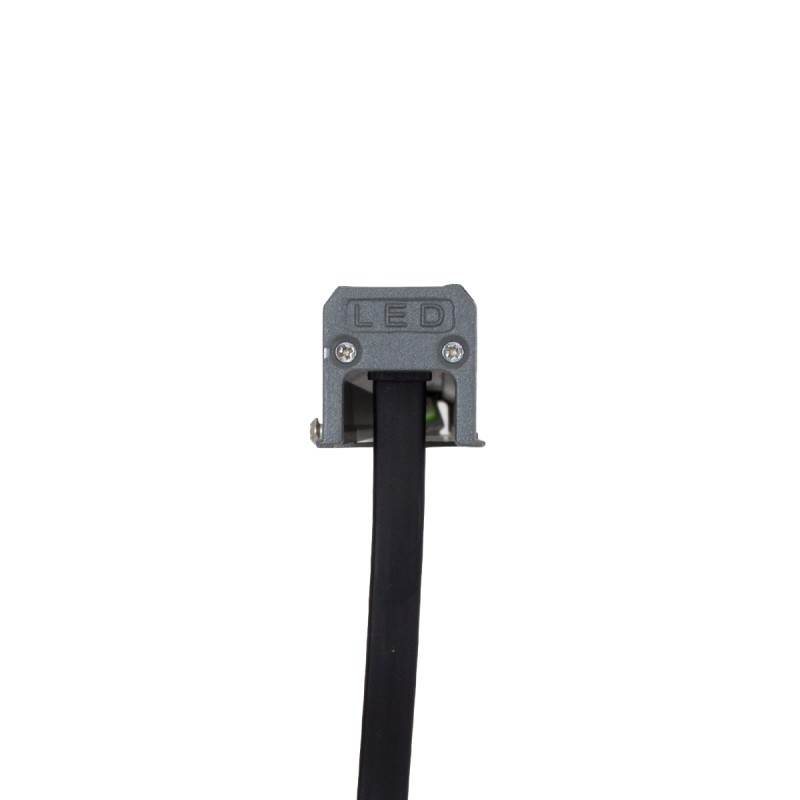 GloboStar® DIGI-BAR 90211 Ψηφιακή Μπάρα Φωτισμού Wall Washer Digital Pixel Facade Tuber Bar LED 12W 840lm 45° DC 24V Αδιάβροχο IP65 L100 x W3.5 x H3.2cm Θερμό Λευκό 2700K DMX512 - Γκρι Ανθρακί με Pixel Lens Φακούς - 3 Years Warranty