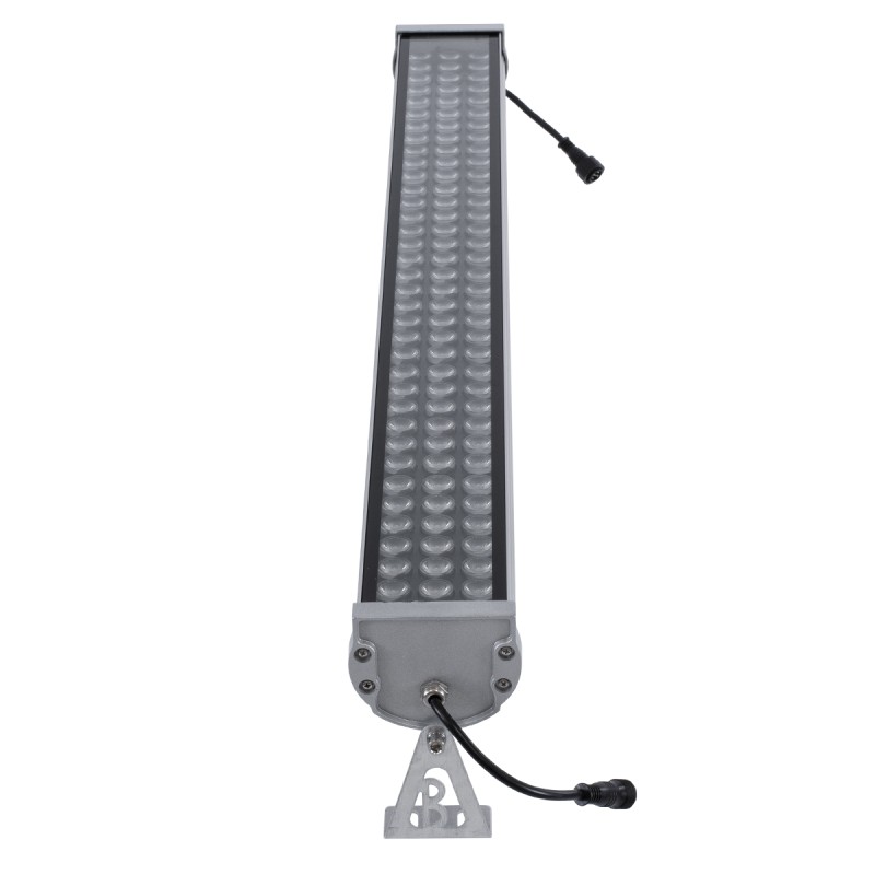 GloboStar® WASHER-GAIA 90218 Μπάρα Φωτισμού Wall Washer LED 216W 18360lm 10° DC 24V Αδιάβροχο IP67 L100 x W10.2 x H9.5cm RGBW DMX512 - Ασημί - 3 Years Warranty