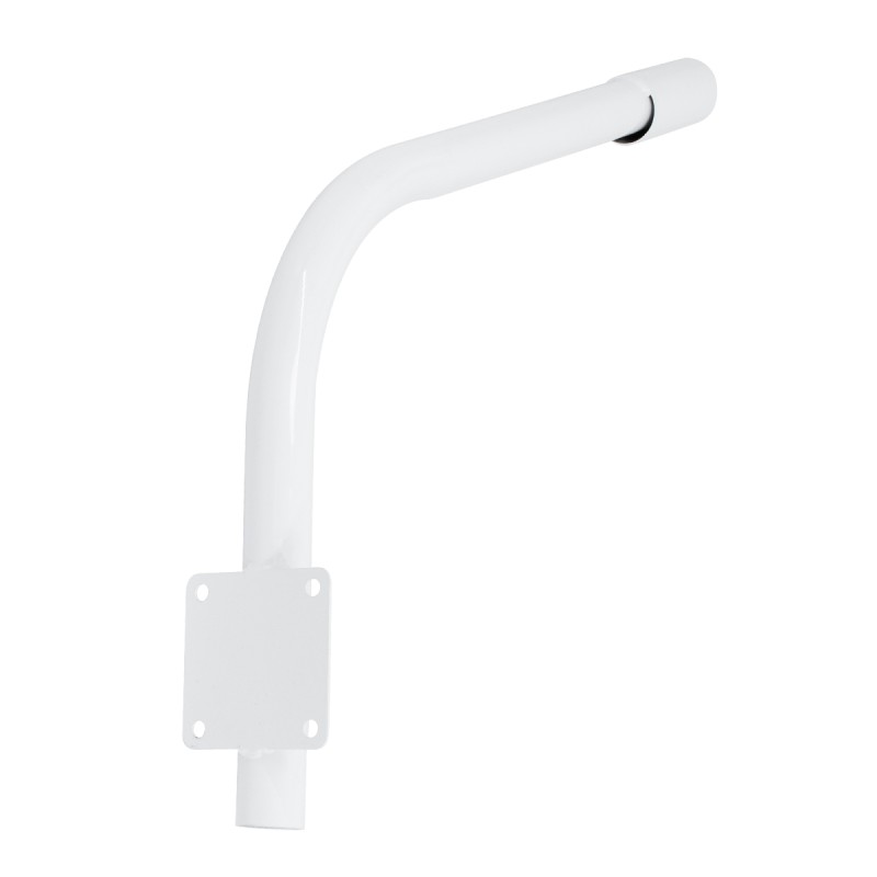 GloboStar® 90229 Μεταλλική Βάση Στήριξης CURVED M62cm x Φ60mm για Φωτιστικά Δρόμου Street Lights με Διάμετρο Βάσης Φ60mm