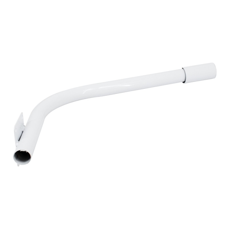 GloboStar® 90229 Μεταλλική Βάση Στήριξης CURVED M62cm x Φ60mm για Φωτιστικά Δρόμου Street Lights με Διάμετρο Βάσης Φ60mm