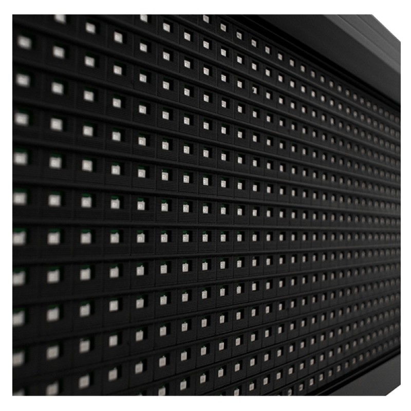 GloboStar® 90293 Κυλιόμενη Ψηφιακή Επιγραφή P10 LED SMD AC 220-240V με Wi-Fi - Αδιάβροχή IP54 - Μονής Όψης - Μ264 x Π9 x Υ72cm Μπλε