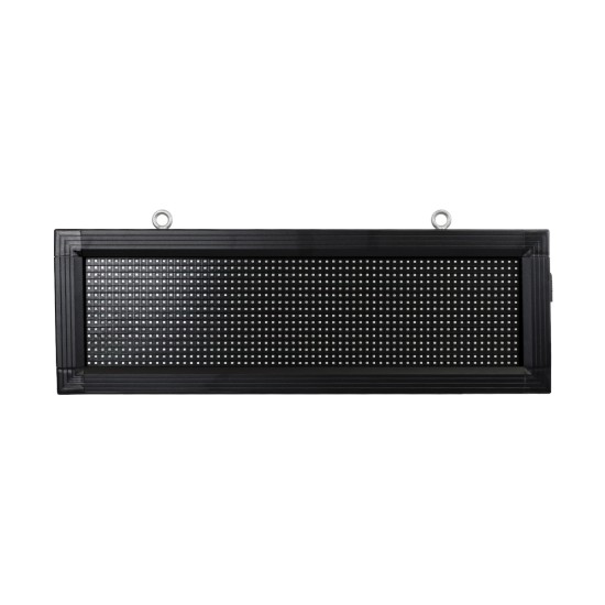 GloboStar® DISPLAY 90308 LED Scrolling Display 64x16cm - Κυλιόμενη Ψηφιακή Πινακίδα / Επιγραφή Μονής Όψης P10 LED SMD AC 220-240V - Λειτουργία μέσω Wi-Fi με Εφαρμογή APP - Αισθήτηρας Θερμοκρασίας και Υγρασίας - Αδιάβροχο IP65 - Μ72 x Π9 x Υ24cm - Μπλε - 1