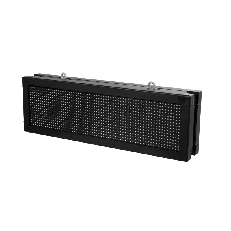 GloboStar® DISPLAY 90318 LED Scrolling Display 64x16cm - Κυλιόμενη Ψηφιακή Πινακίδα / Επιγραφή Διπλής Όψης P10 LED SMD AC 220-240V - Λειτουργία μέσω Wi-Fi με Εφαρμογή APP - Αισθήτηρας Θερμοκρασίας και Υγρασίας - Αδιάβροχο IP65 - Μ70.5 x Π11 x Υ22.5cm - Μπ