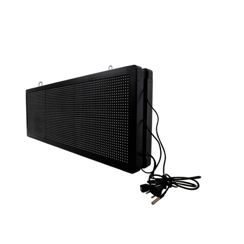 GloboStar® 90321 Κυλιόμενη Ψηφιακή Επιγραφή P10 LED SMD AC 220-240V με Wi-Fi - Αδιάβροχή IP65 - Διπλής Όψης - Μ104 x Π12 x Υ40cm Κόκκινο