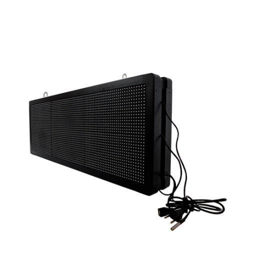 GloboStar® 90322 Κυλιόμενη Ψηφιακή Επιγραφή P10 LED SMD AC 220-240V με Wi-Fi - Αδιάβροχή IP65 - Διπλής Όψης - Μ104 x Π12 x Υ40cm Πράσινο