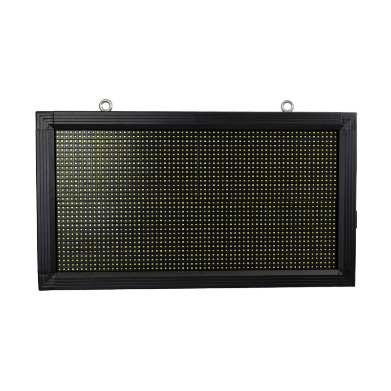 GloboStar® DISPLAY 90326 LED Scrolling Display 64x32cm - Κυλιόμενη Ψηφιακή Πινακίδα / Επιγραφή Μονής Όψης P10 LED SMD AC 220-240V - Λειτουργία μέσω Wi-Fi με Εφαρμογή APP - Αισθήτηρας Θερμοκρασίας και Υγρασίας - Αδιάβροχο IP65 - Μ72 x Π9 x Υ42.5cm - Ψυχρό