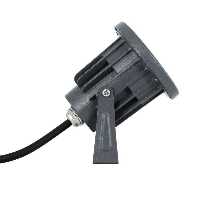 GLOBOSTAR® TREELIGHT-TZINA 90350 Σποτ Φωτισμού για Φυτά - Δέντρα με Βάση Κήπου / Καρφωτό LED 3W 315lm 10° DC 24V Αδιάβροχο IP65 Πορτοκαλί 2200K Dimmable - Γκρι Ανθρακί - Μ10.5 x Π7.5 x Υ7.5cm - 3 Χρόνια Εγγύηση