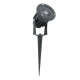 GLOBOSTAR® TREELIGHT-TZINA 90351 Σποτ Φωτισμού για Φυτά - Δέντρα με Βάση Κήπου / Καρφωτό LED 3W 330lm 10° DC 24V Αδιάβροχο IP65 Θερμό Λευκό 2700K Dimmable - Γκρι Ανθρακί - Μ10.5 x Π7.5 x Υ7.5cm - 3 Χρόνια Εγγύηση