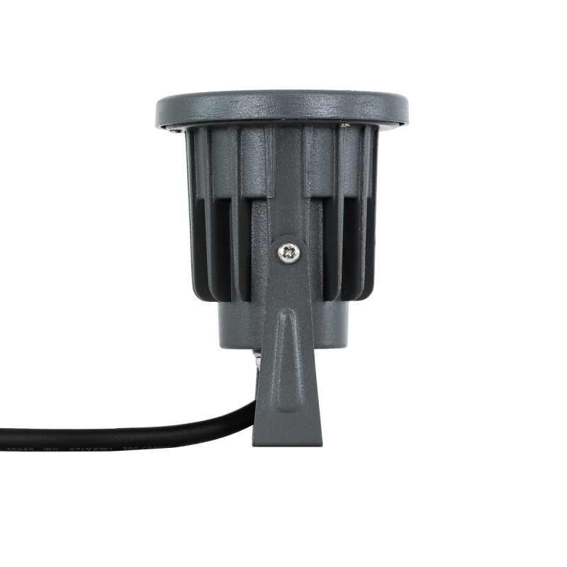 GLOBOSTAR® TREELIGHT-TZINA 90351 Σποτ Φωτισμού για Φυτά - Δέντρα με Βάση Κήπου / Καρφωτό LED 3W 330lm 10° DC 24V Αδιάβροχο IP65 Θερμό Λευκό 2700K Dimmable - Γκρι Ανθρακί - Μ10.5 x Π7.5 x Υ7.5cm - 3 Χρόνια Εγγύηση