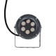 GLOBOSTAR® TREELIGHT-VINA 90357 Σποτ Φωτισμού με Αντιθαμβωτική Γρίλια για Φυτά - Δέντρα με Βάση Κήπου / Καρφωτό LED 6W 660lm 10° DC 24V Αδιάβροχο IP65 Θερμό Λευκό 2700K Dimmable - Γκρι Ανθρακί - Μ13 x Π9.5 x Υ9.5cm - 3 Χρόνια Εγγύηση