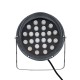 GLOBOSTAR® TREELIGHT-VINA 90360 Σποτ Φωτισμού με Αντιθαμβωτική Γρίλια για Φυτά - Δέντρα με Βάση Κήπου / Καρφωτό LED 24W 2640lm 10° DC 24V Αδιάβροχο IP65 Θερμό Λευκό 2700K Dimmable - Γκρι Ανθρακί - Μ21.5 x Π18.3 x Υ14cm - 3 Χρόνια Εγγύηση