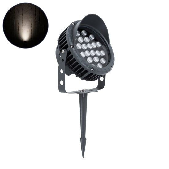GloboStar® TREELIGHT-VINA 90361 Σποτ Φωτισμού με Αντιθαμβωτική Γρίλια Ειδικό για Φυτά - Δέντρα με Βάση Κήπου / Καρφωτό LED 24W 2280lm 10° DC 24V Αδιάβροχο IP65 L21.5 x W18.3 x H14cm Φυσικό Λευκό 4500K - Γκρι Ανθρακί - 3 Years Warranty GloboStar® TREELIGHT-VINA 90361 Σποτ Φωτισμού με Αντιθαμβωτική Γρίλια Ειδικό για Φυτά - Δέντρα με Βάση Κήπου / Καρφωτό LED 24W 2280lm 10° DC 24V Αδιάβροχο IP65 L21.5 x W18.3 x H14cm Φυσικό Λευκό 4500K - Γκρι Ανθρακί - 3 Years Warranty