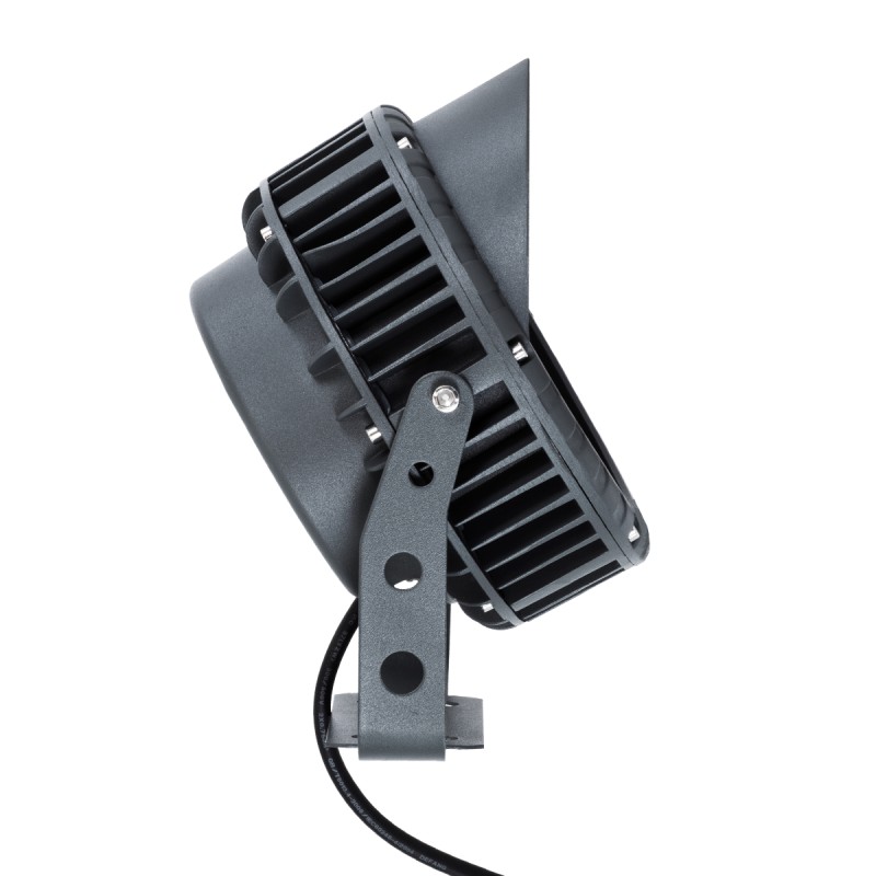 GloboStar® TREELIGHT-VINA 90361 Σποτ Φωτισμού με Αντιθαμβωτική Γρίλια Ειδικό για Φυτά - Δέντρα με Βάση Κήπου / Καρφωτό LED 24W 2280lm 10° DC 24V Αδιάβροχο IP65 L21.5 x W18.3 x H14cm Φυσικό Λευκό 4500K - Γκρι Ανθρακί - 3 Years Warranty