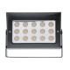 GloboStar® FLOOD-KAMY 90372 Προβολέας Wall Washer με Αντιθαμβωτική Γρίλια για Φωτισμό Κτιρίων LED 30W 2700lm 5° DC 24V Αδιάβροχο IP65 L19.5 x W10.7 x H9.5cm Θερμό Λευκό 3000K - Γκρι Ανθρακί - 3 Years Warranty