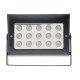 GloboStar® FLOOD-KAMY 90373 Προβολέας Wall Washer με Αντιθαμβωτική Γρίλια για Φωτισμό Κτιρίων LED 30W 2850lm 5° DC 24V Αδιάβροχο IP65 L19.5 x W10.7 x H9.5cm Φυσικό Λευκό 4500K - Γκρι Ανθρακί - 3 Years Warranty