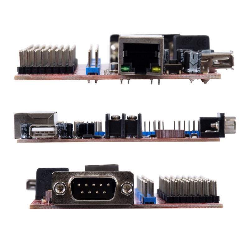 GloboStar® TF-C6NUR 90386 LED Receiving Card 8 x HUB75 - Κάρτα Καναλιών για Ψηφιακές Οθόνες LED Video Wall Single Color W2048 x H64 & W1024 x H128 - Double Color W1024 x H64 - W512 x H128 - Gigabit Network Linkable - DC 3.5~6V - IP20 Μ11.7 x Π7.8 x Υ1